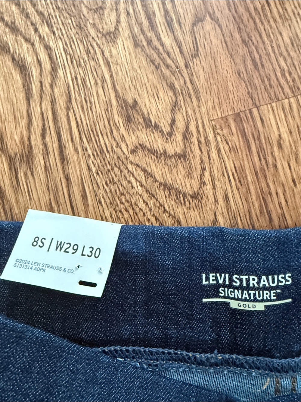 Levi's Indigo Blue Wide-Leg Flare Jeans - Picture 7 of 12